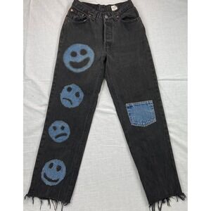 Vintage Levis 17501 Black 26x27 (7M)‎ Jeans High Waisted Custom USA Made